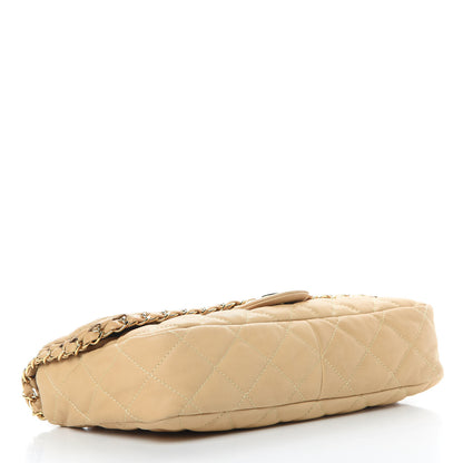 Chanel Calfskin Quilted Medium Chain Me Flap Light Beige 4 of 12