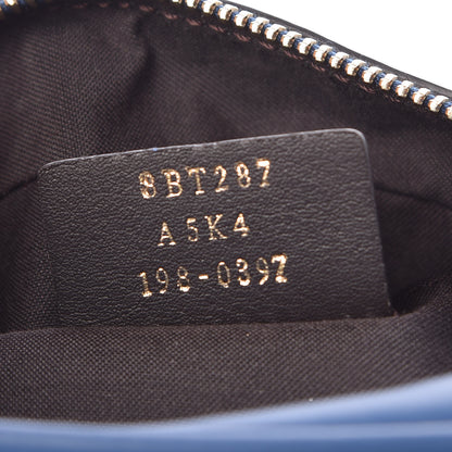 Fendi Glazed Fabric Vitello Century F is Fendi FF 1974 Stamp Patch Camera Case Mogano Panna Iris 9 of 9