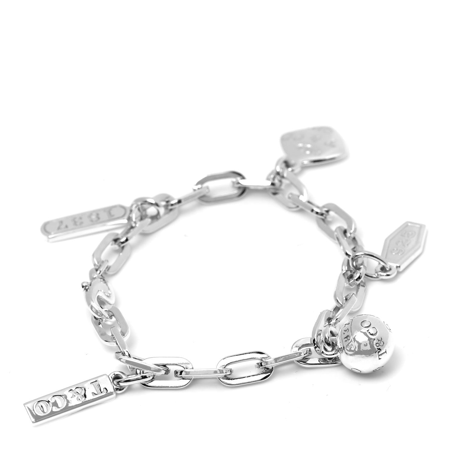 Tiffany Sterling Silver 1837 Charm Bracelet 3 of 5