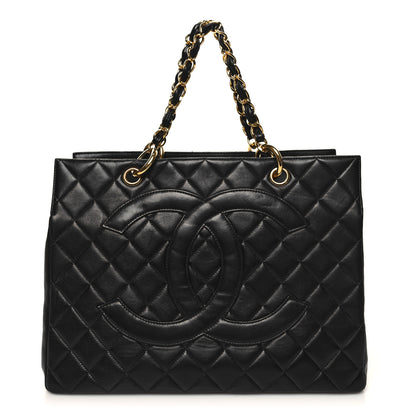 Chanel Lambskin Quilted Timeless CC Tote Black 1 of 14