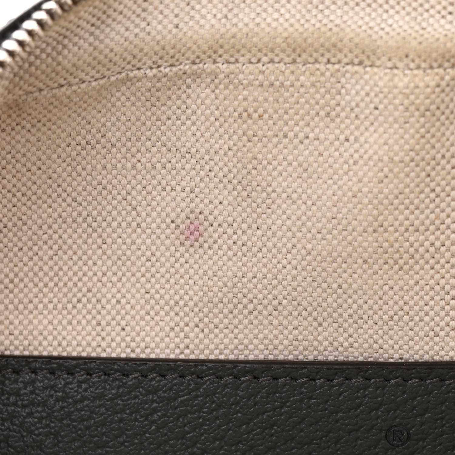 Gucci GG Supreme Monogram Textured Dollar Calfskin Small Ophidia Top Handle Shoulder Grey Black Graphite Grey 13 of 15