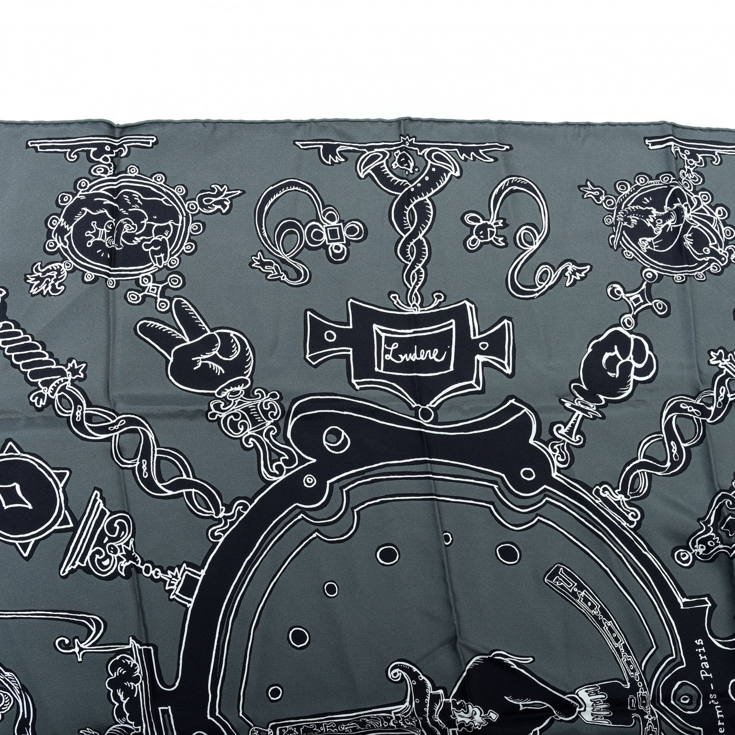 Hermes Silk Serio Ludere Scarf 90 4 of 6