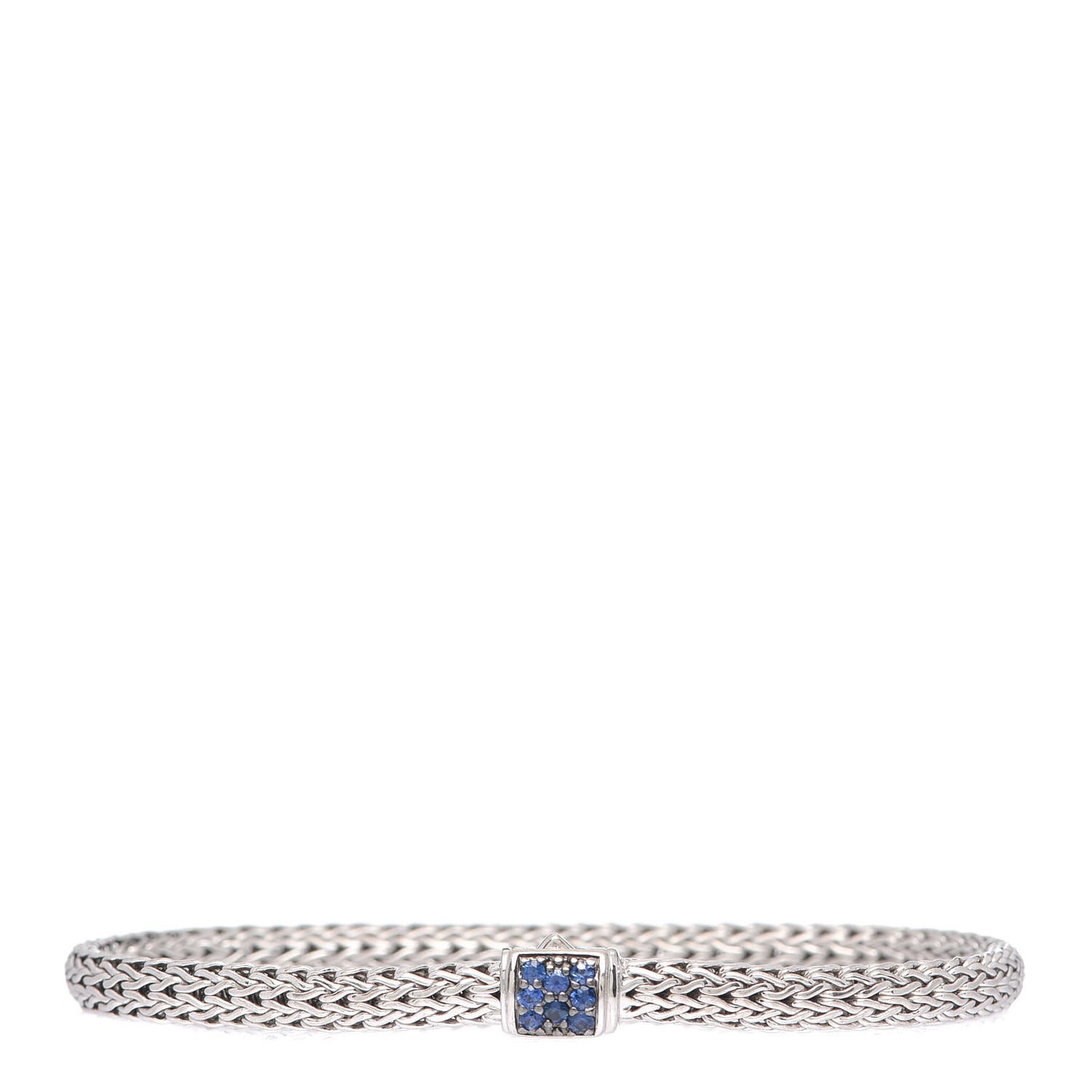 Sterling Silver Blue Sapphire 5mm Classic Chain Bracelet
