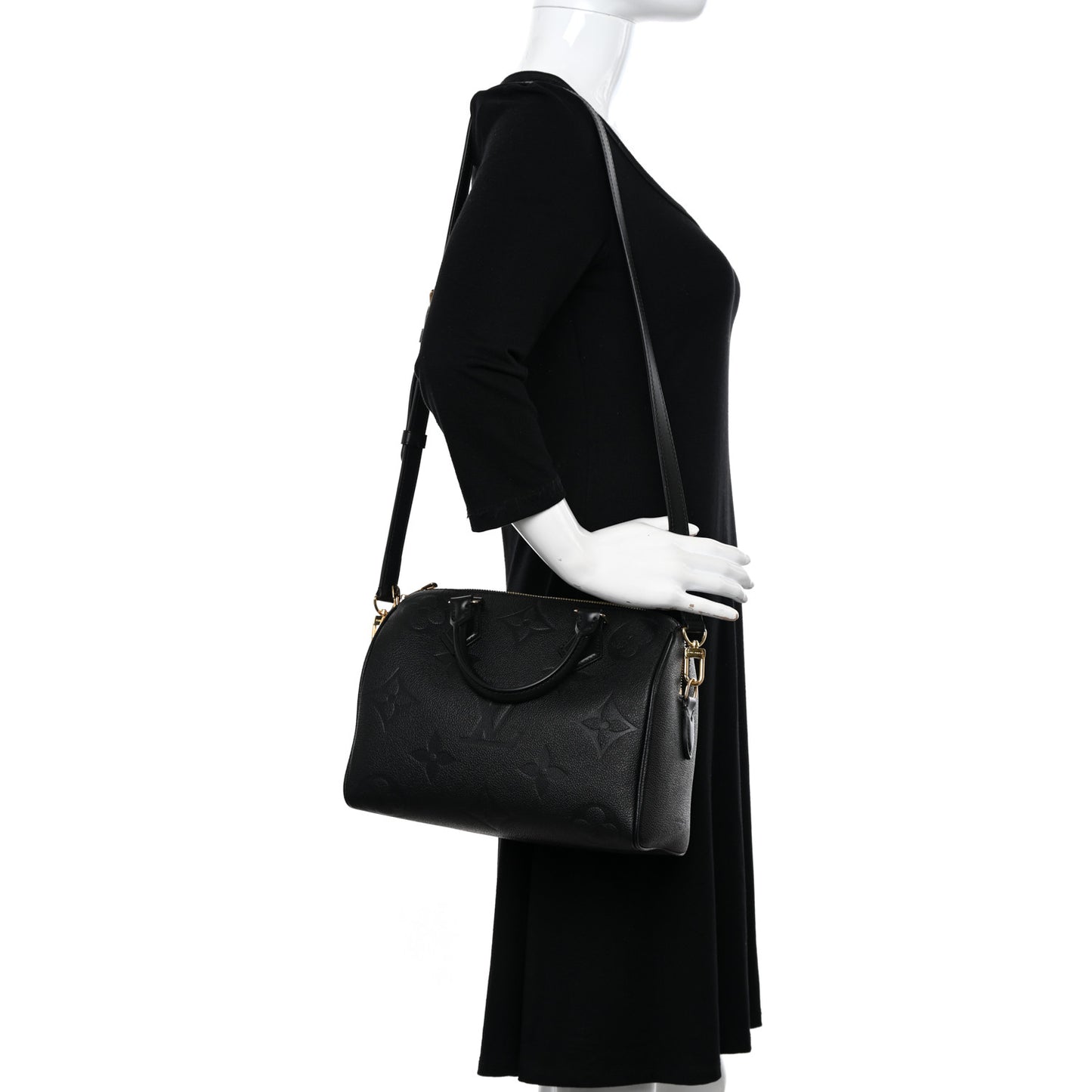 Empreinte Monogram Giant Speedy Bandouliere 25 Black