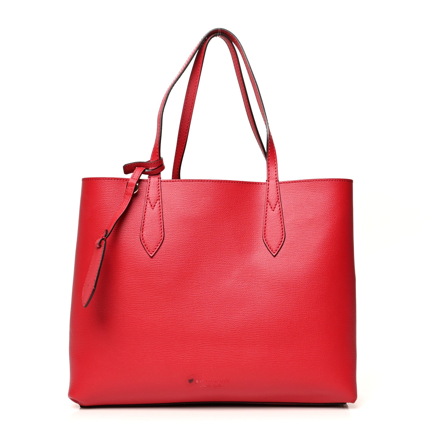 Burberry Haymarket Check Medium Reversible Tote Red 10 of 20