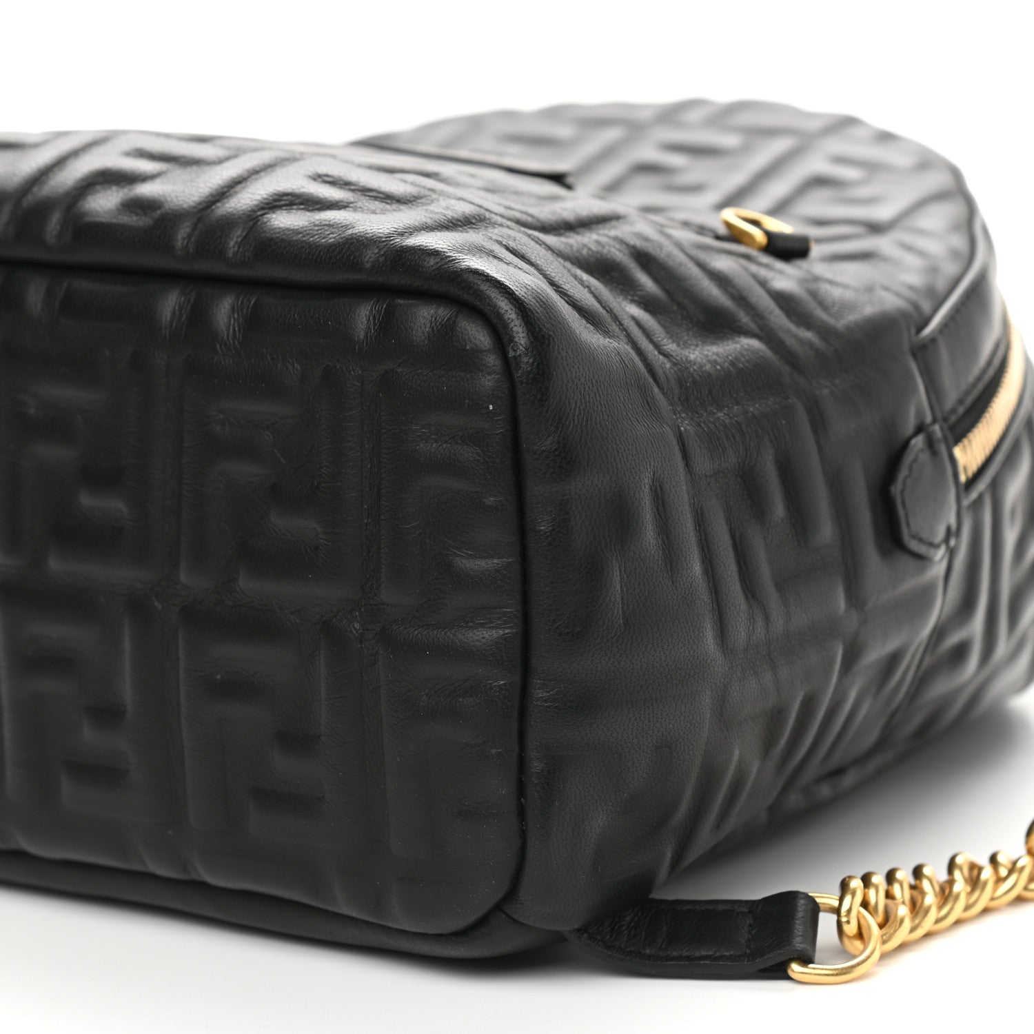 Fendi Nappa FF 1974 Embossed Mini Backpack Black 9 of 10