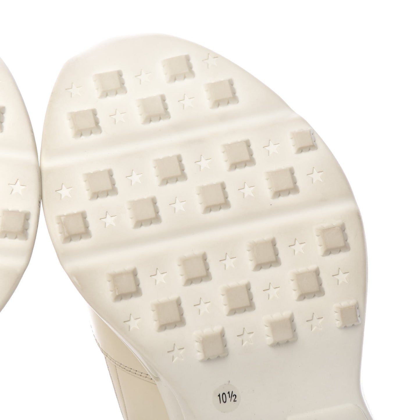 Calfskin Interlocking G Logo Mens Rhyton Sneakers 10.5 Ivory