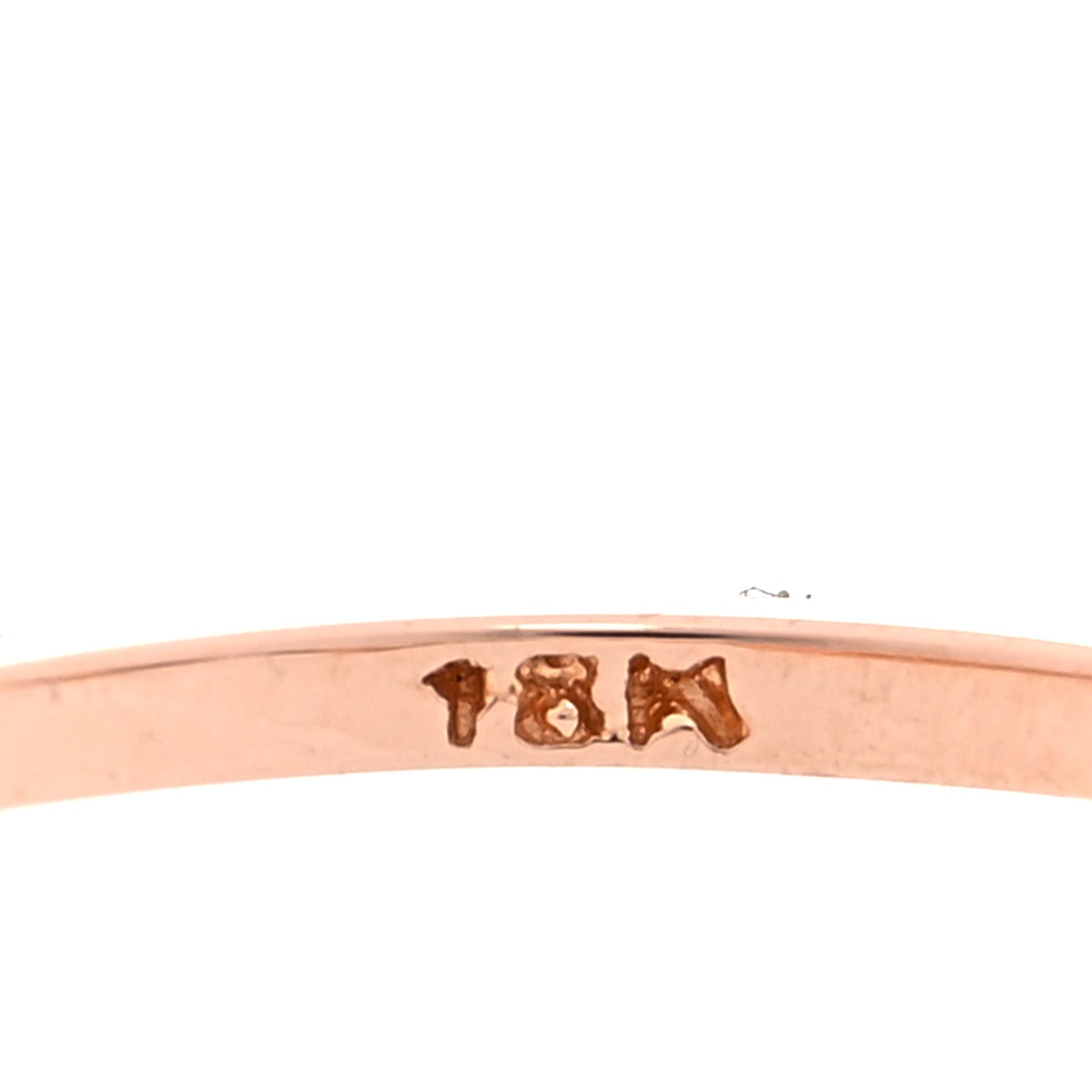 18K Rose Gold Diamond Thin Classic Baguette Ring 52 6