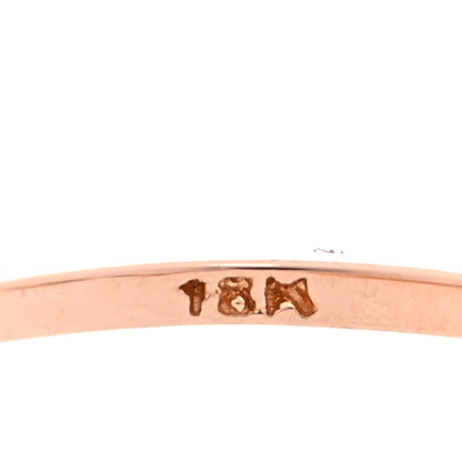 Suzanne Kalan 18K Rose Gold Diamond Thin Classic Baguette Ring 52 6 8 of 12