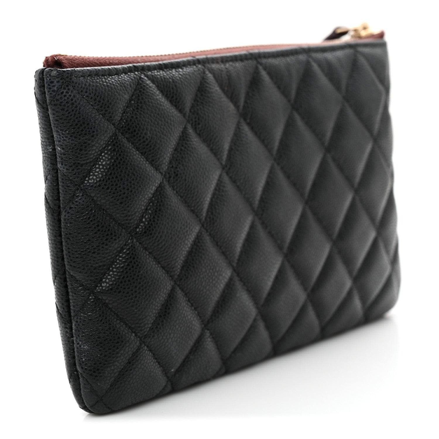 Chanel Caviar Quilted Cosmetic Case Black 3 of 8