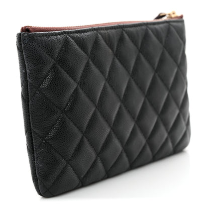 Chanel Caviar Quilted Cosmetic Case Black 3 of 8