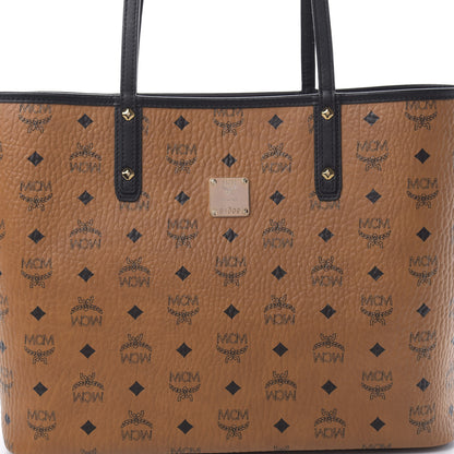 MCM Metallic Galaxy Visetos Medium Project Reversible Shopper Tote Cognac Multicolor 12 of 20