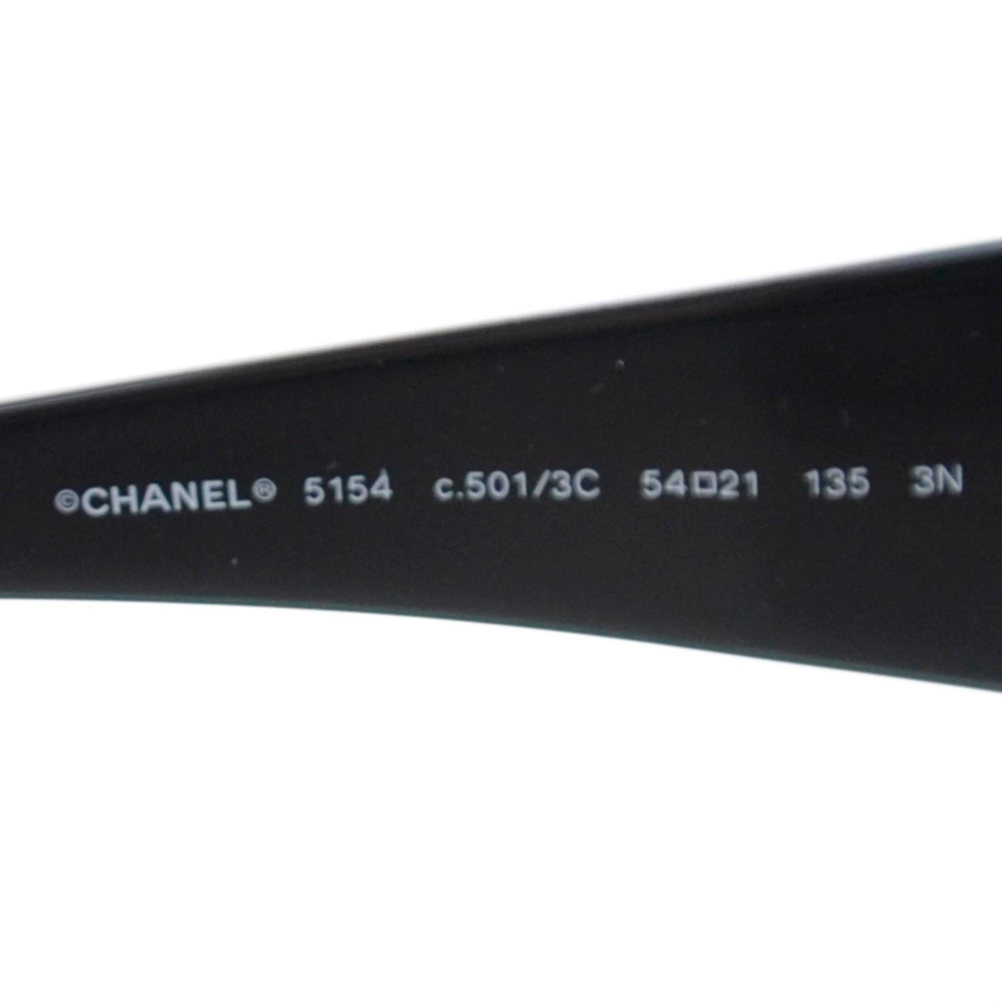Acetate CC Logo Round Sunglasses 5154 Black