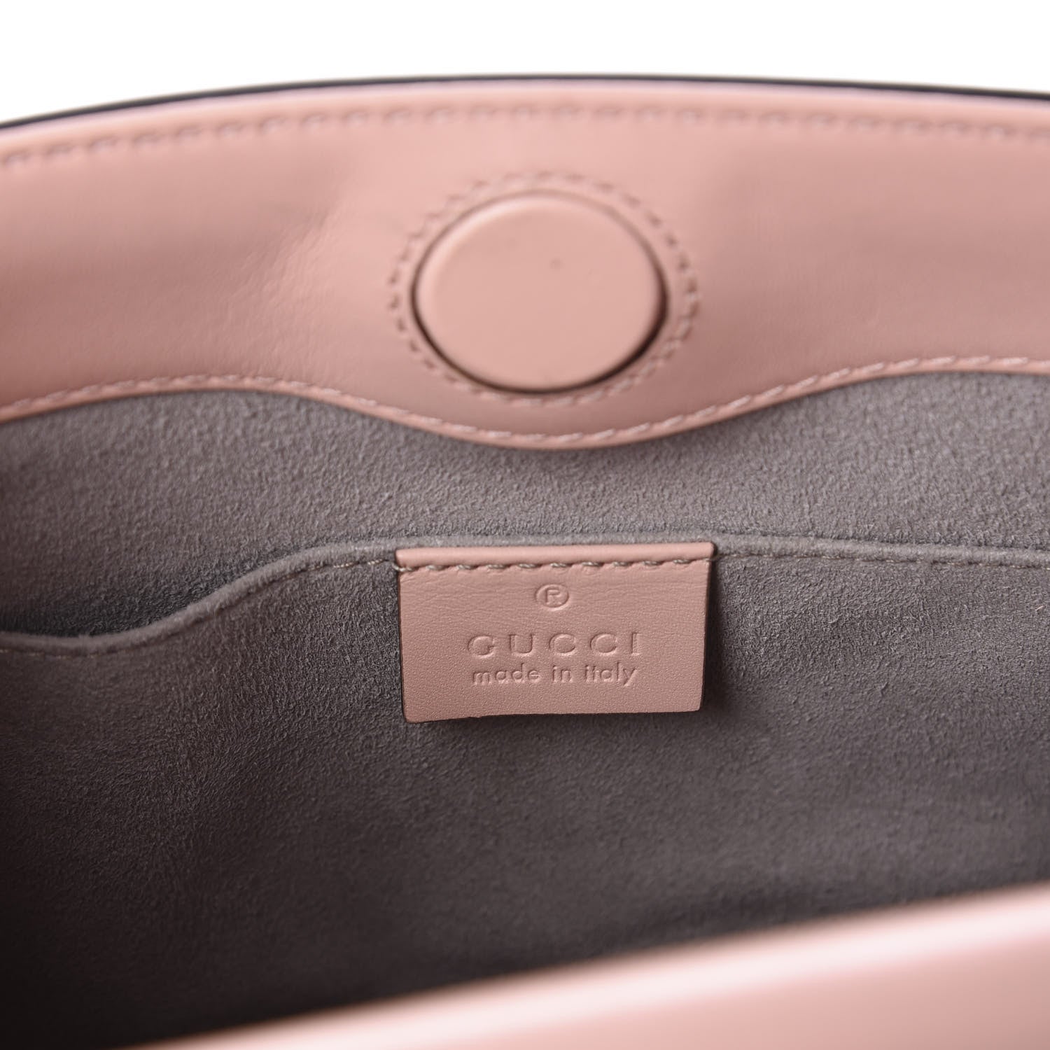 Gucci Nappa Bamboo Web Mini Nymphaea Top Handle Bag Perfect Pink Mystic White 9 of 11