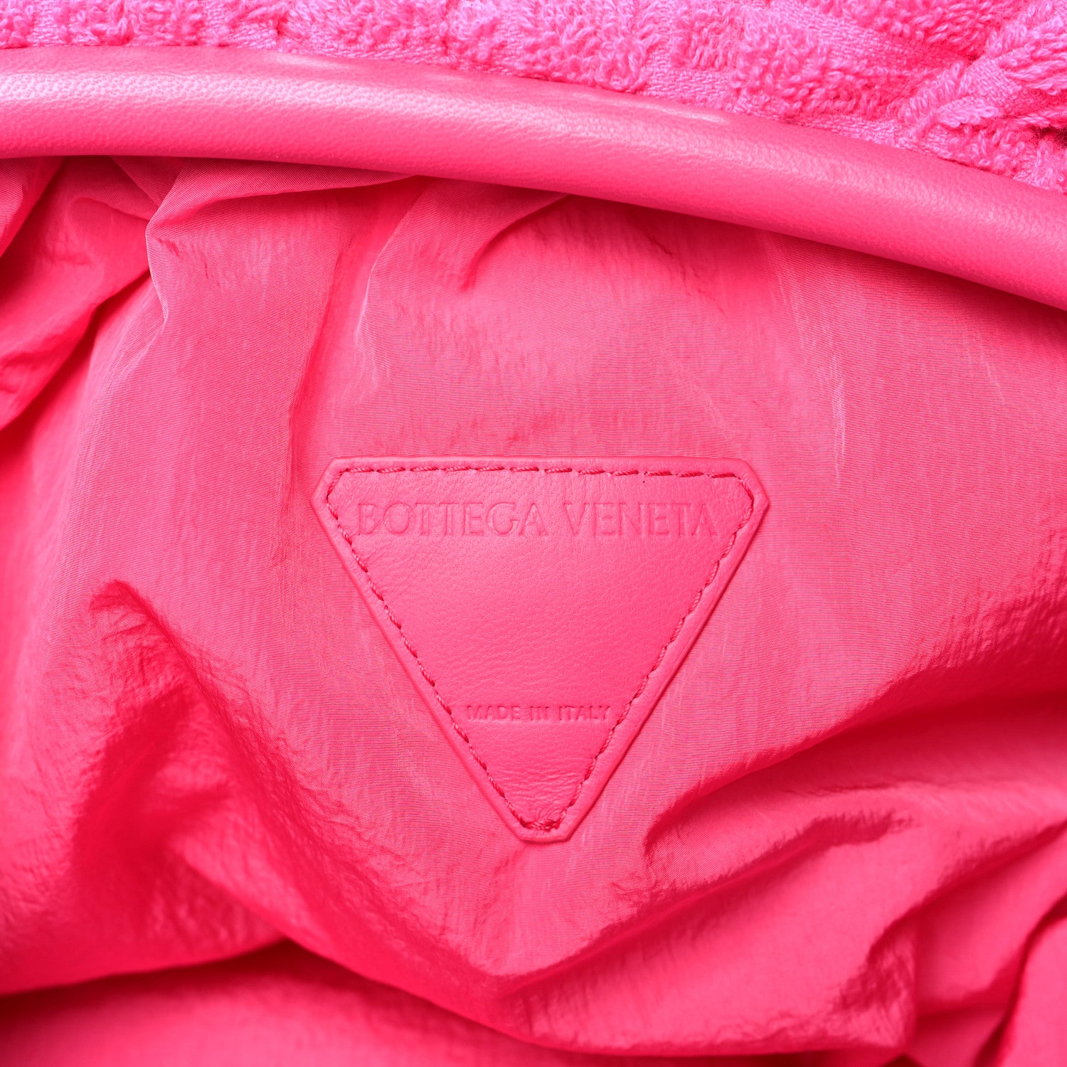 Bottega Veneta Sponge Fabric The Pouch Clutch Bonbon 6 of 10