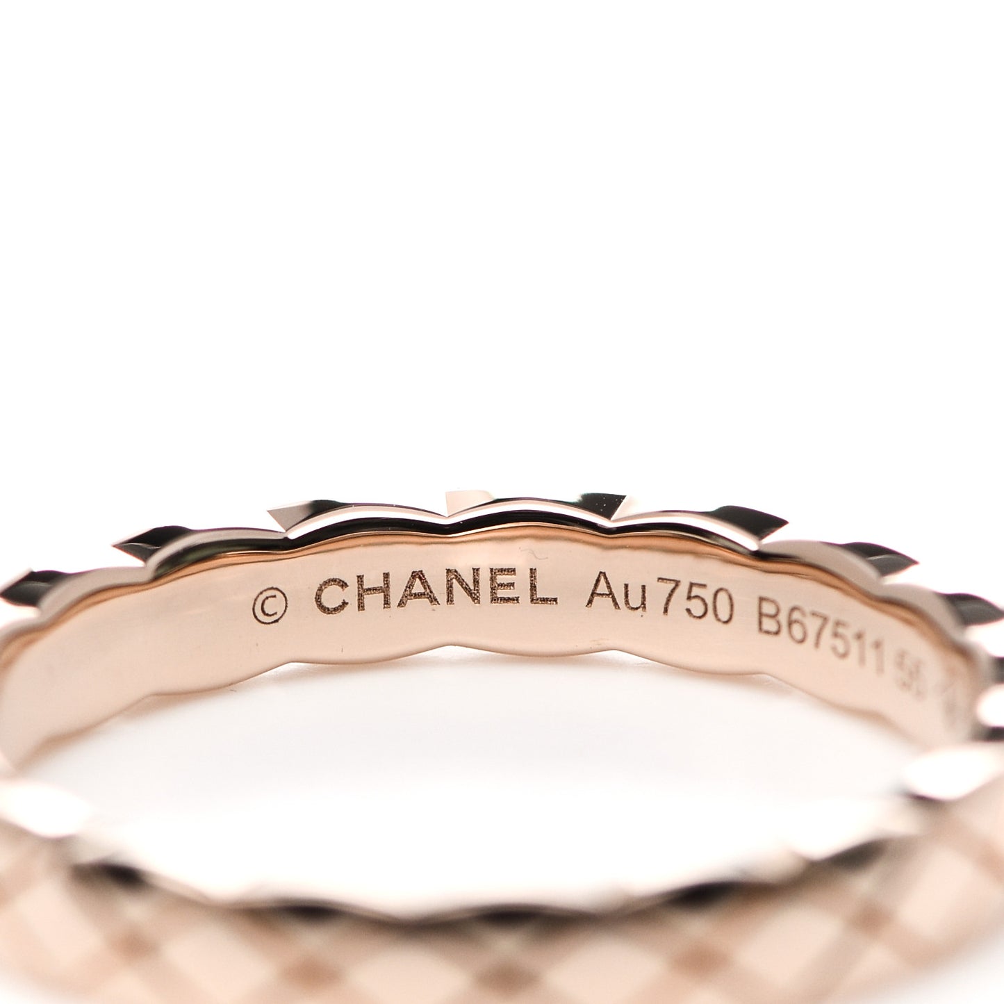 18K Beige Gold Mini Coco Crush Ring 55 7