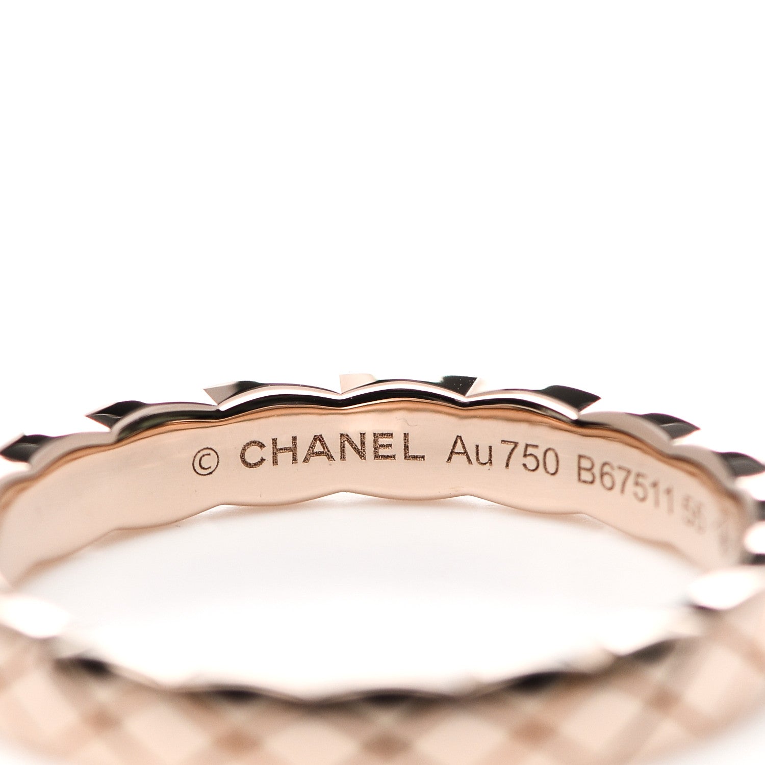 Chanel 18K Beige Gold Mini Coco Crush Ring 55 7 4 of 6
