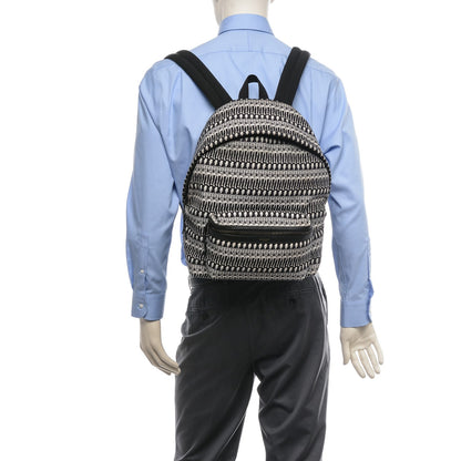 Saint Laurent Nylon City Skeleton Print Backpack Black White 2 of 6