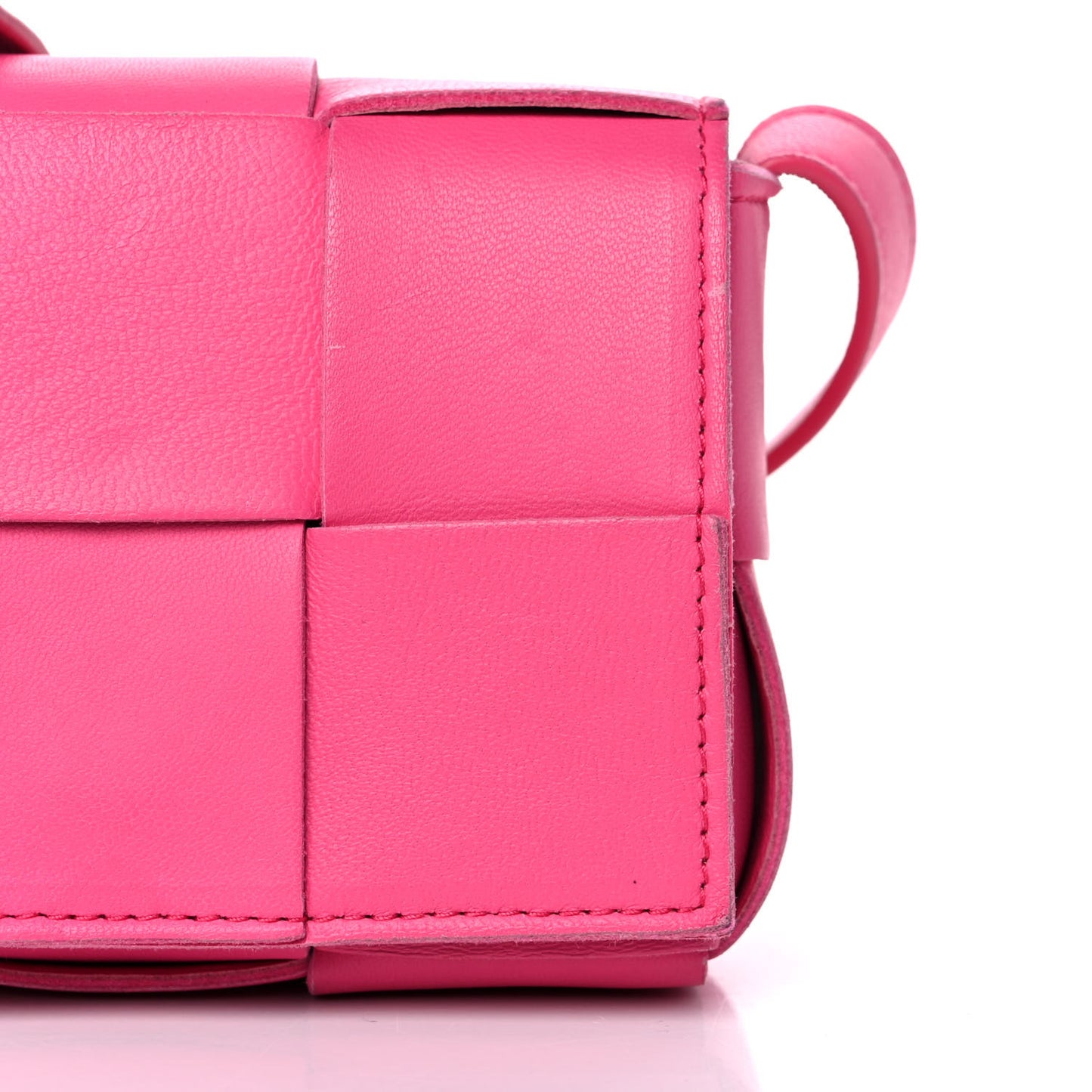 Lambskin Maxi Intrecciato Extra Mini Cassette Crossbody Bag Bon Bon