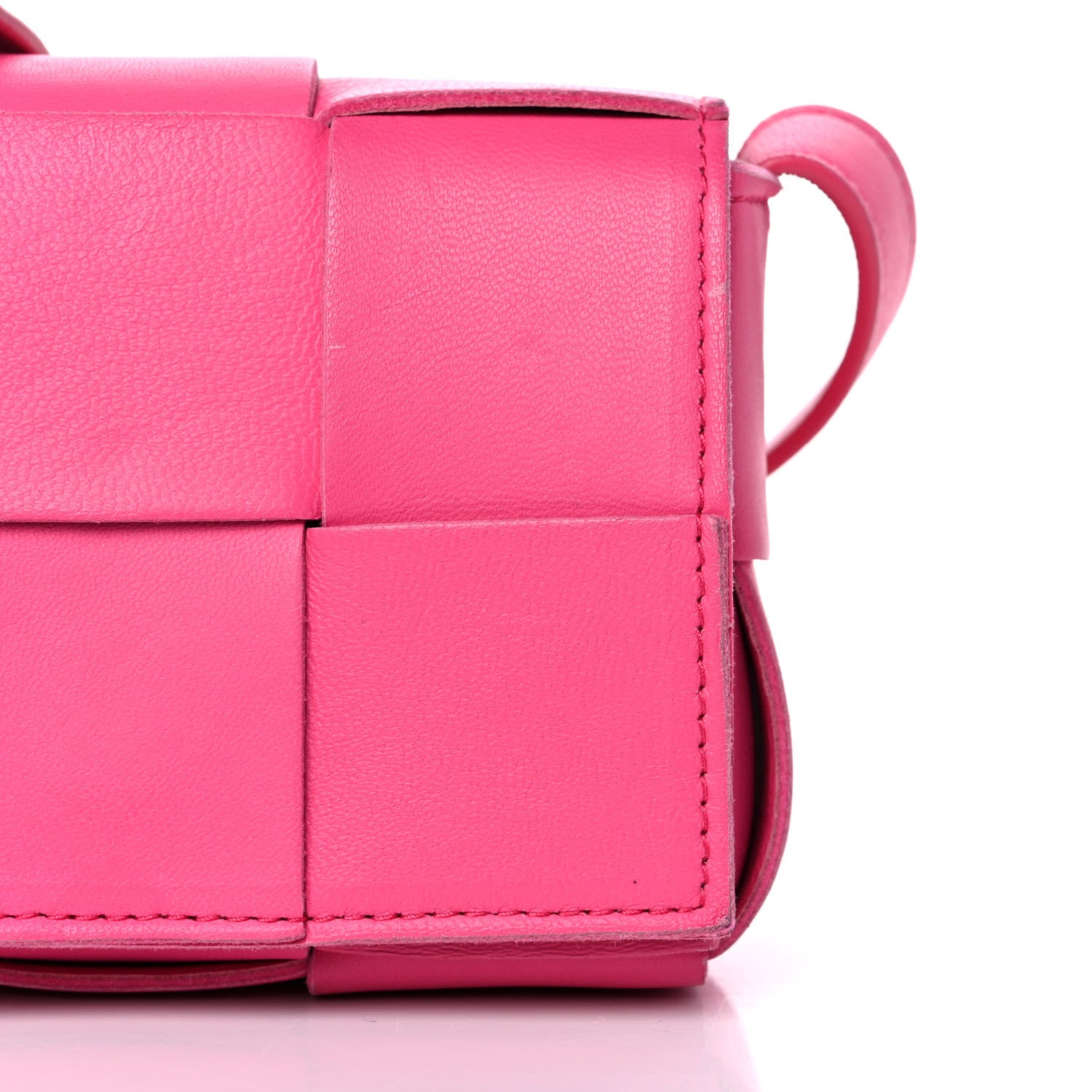 Bottega Veneta Lambskin Maxi Intrecciato Extra Mini Cassette Crossbody Bag Bon Bon 10 of 11