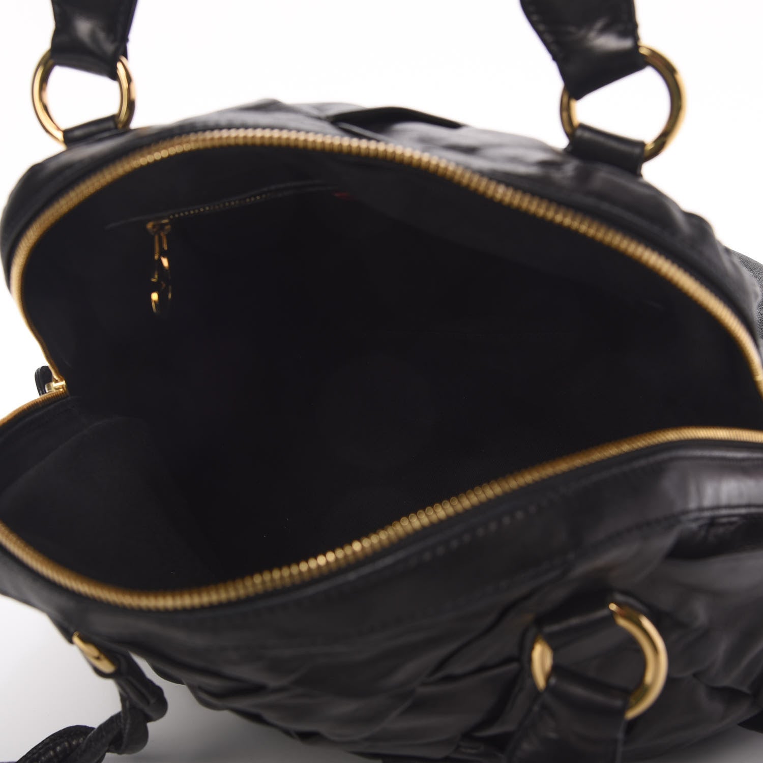 Valentino Garavani Lambskin Woven Couture Bag Black 7 of 14