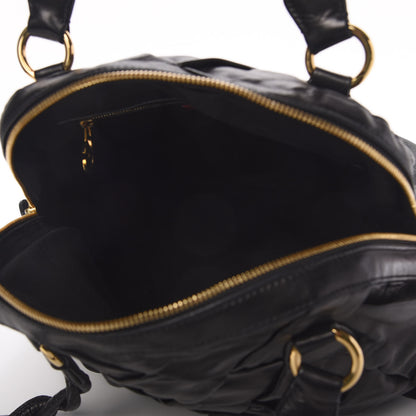 Valentino Garavani Lambskin Woven Couture Bag Black 7 of 14