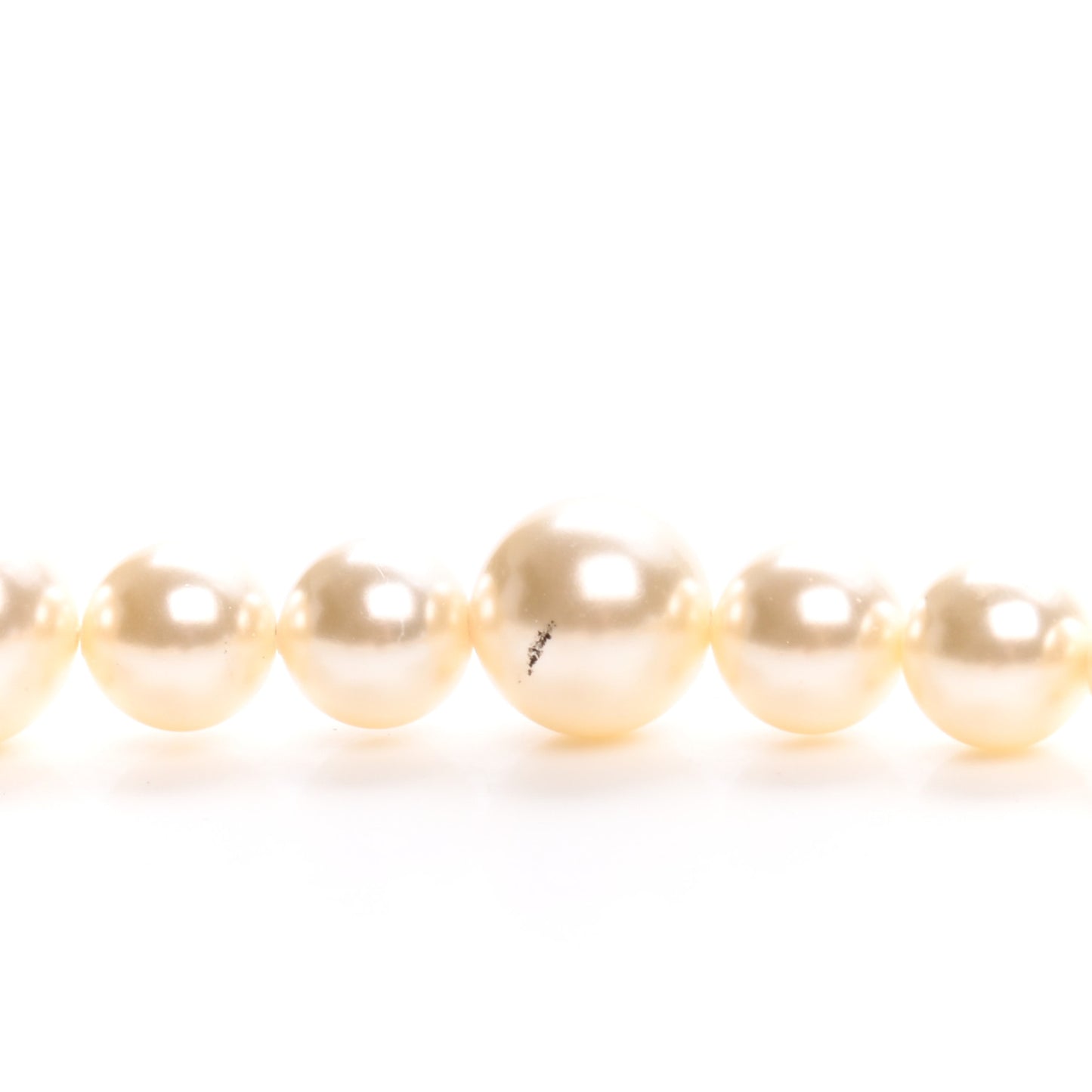 Pearl CC Star Necklace Light Gold