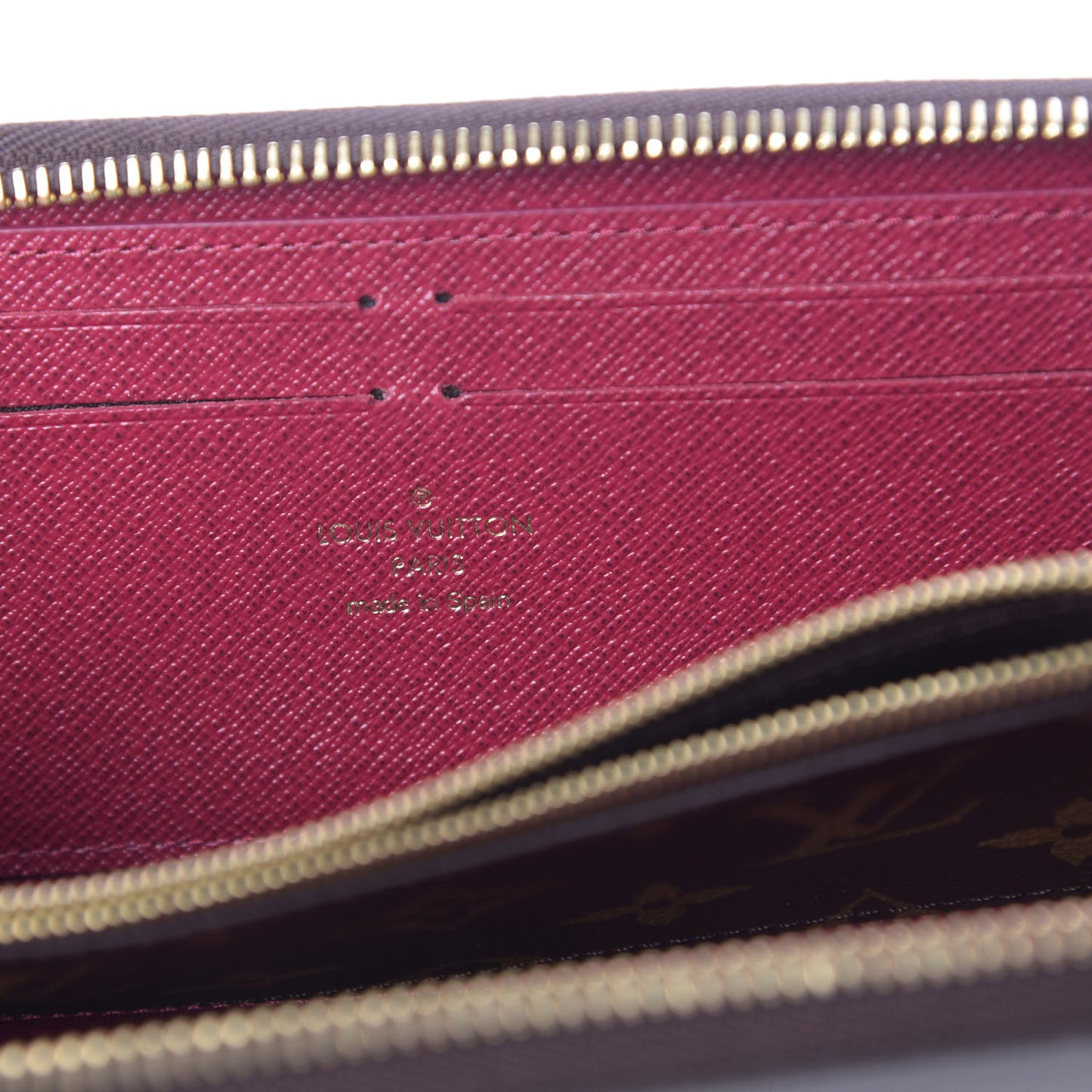 Monogram Clemence Wallet Fuchsia