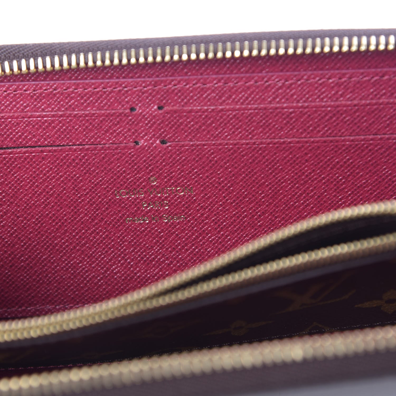 Louis Vuitton Monogram Clemence Wallet Fuchsia 6 of 8
