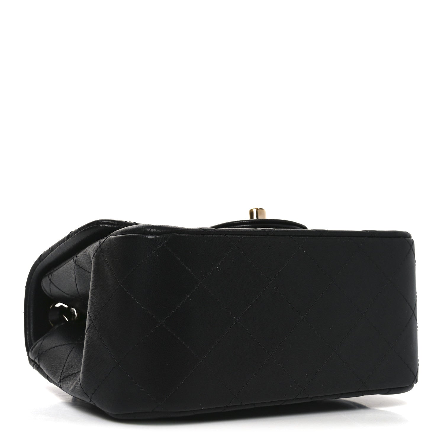 Chanel Lambskin Quilted Mini Square Flap Black 4 of 11