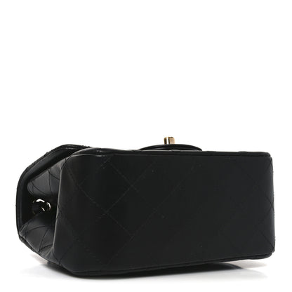 Chanel Lambskin Quilted Mini Square Flap Black 4 of 11