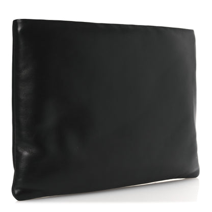 Saint Laurent Lambskin Small Calypso Pouch Black 3 of 11