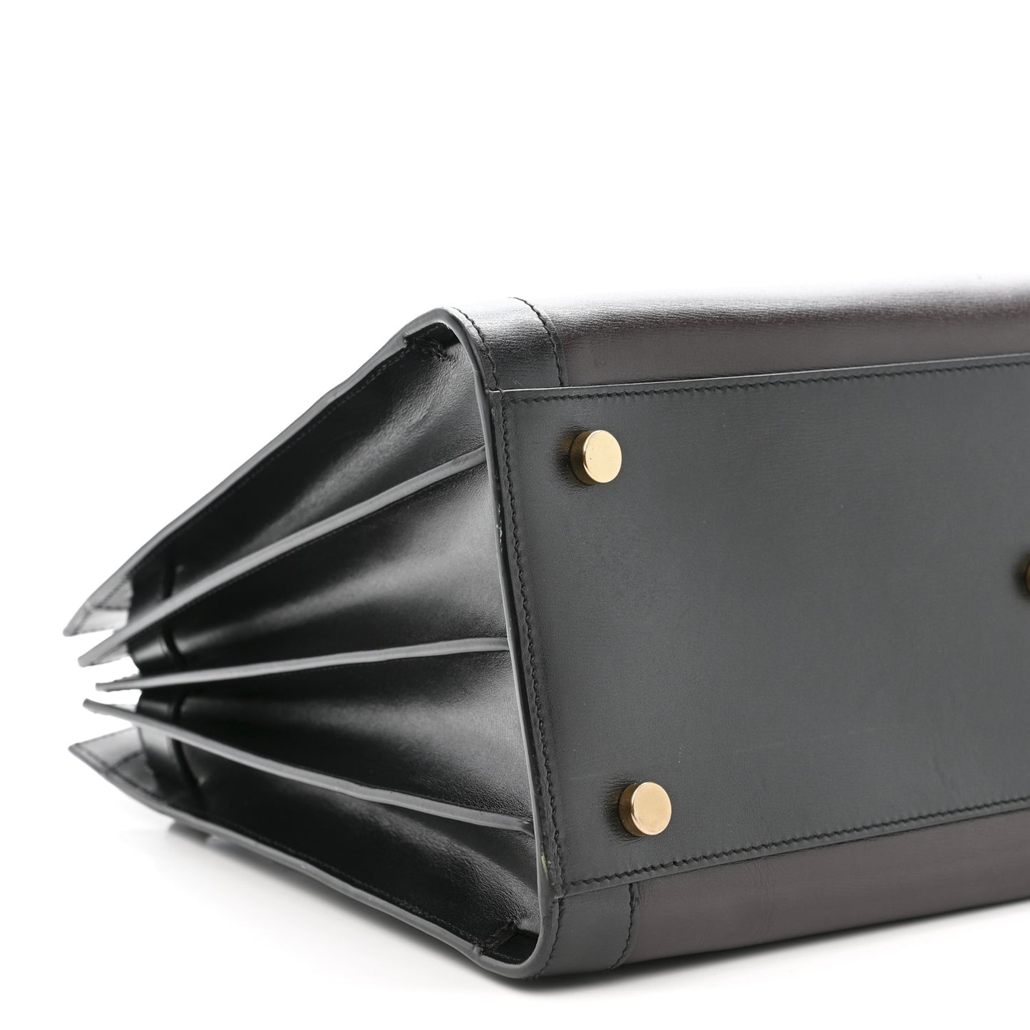 Calfskin Bi-Color Small Sac De Jour Burgundy Black