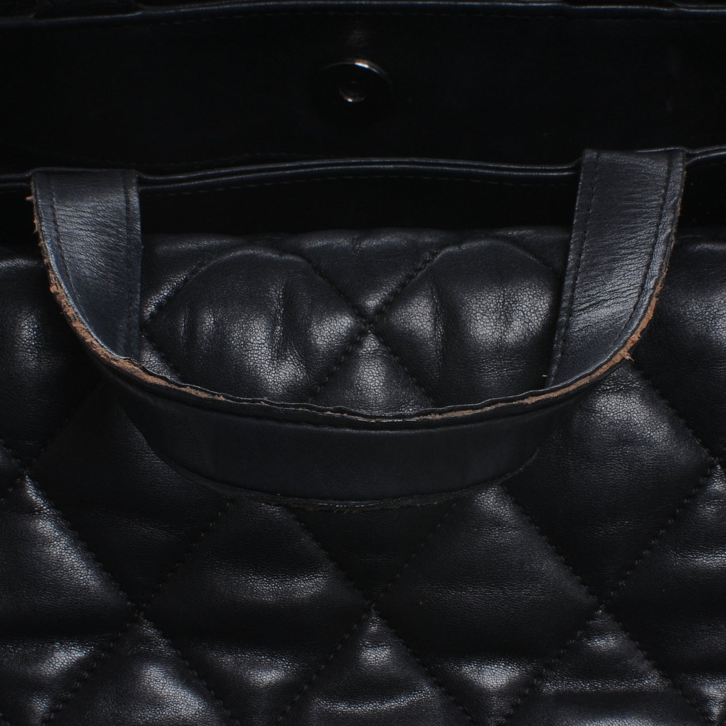 Lambskin Quilted Chanel 3 Maxi Tote Black