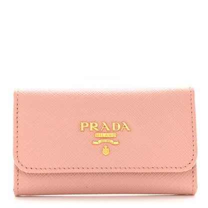 Prada Saffiano Fiocco 6 Key Holder Peonia 1 of 7