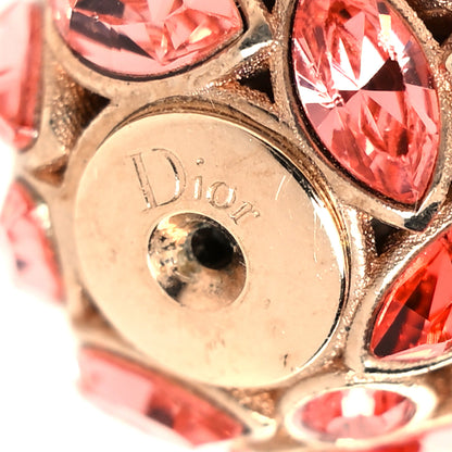 Christian Dior Metal Crystal Mise En Dior Tribal Earrings Pink 4 of 4