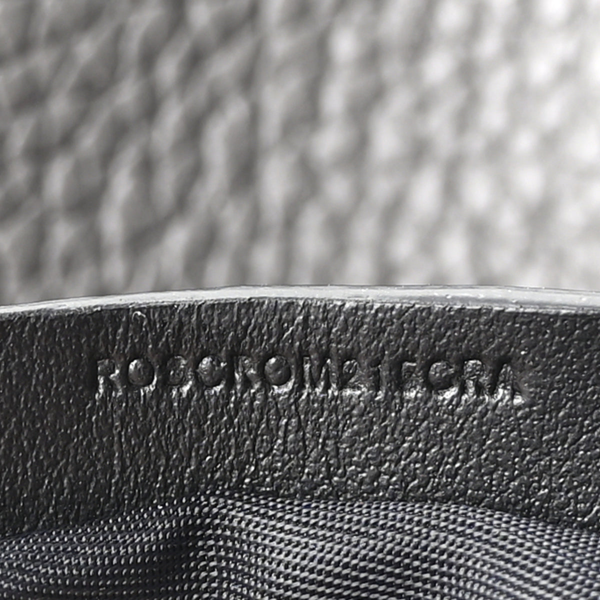 Burberry Calfskin Logo Embossed Backpack Charcoal Grey 7 of 10