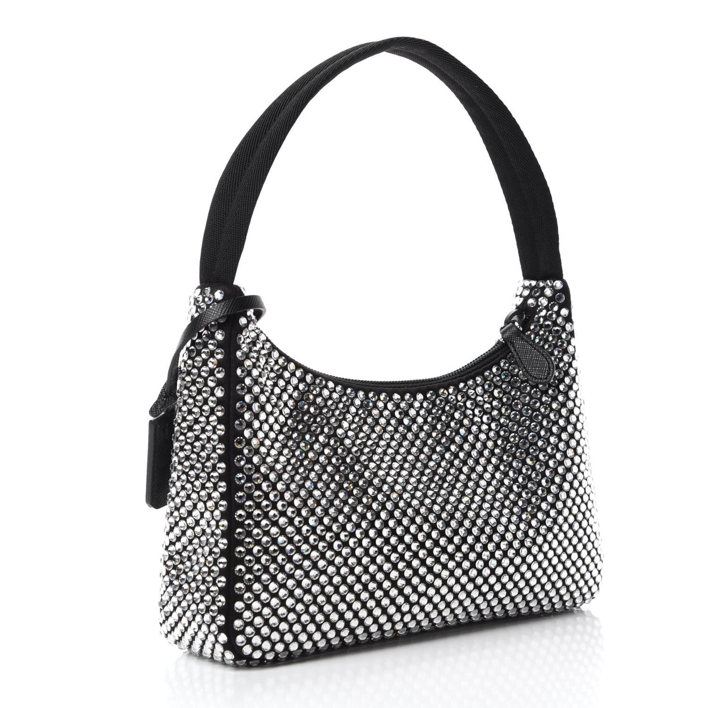 Satin Crystal Mini Re-Edition 2000 Bag Cristal