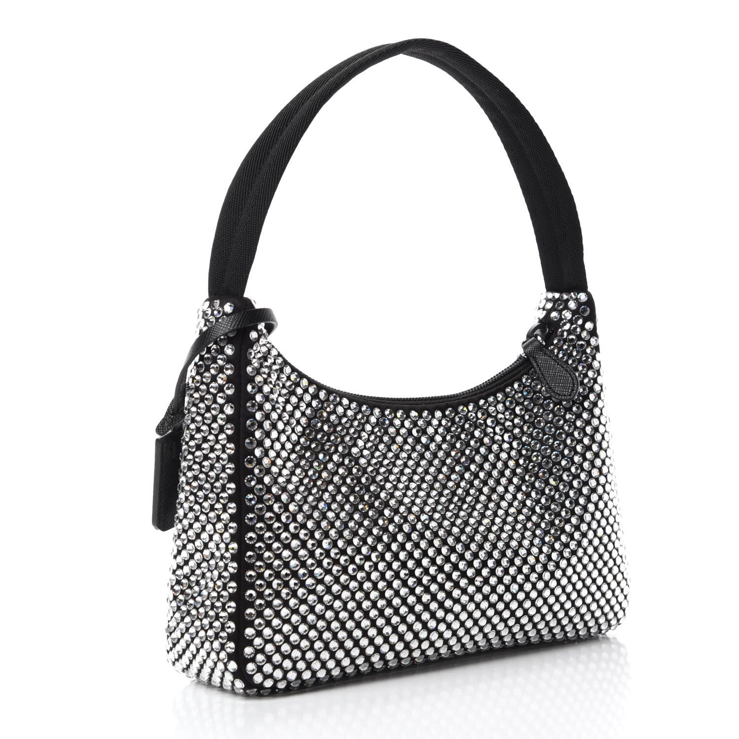 Prada Satin Crystal Mini Re-Edition 2000 Bag Cristal 3 of 11