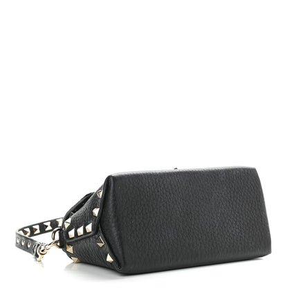 Valentino Garavani Pebbled Calfskin Mini Rockstud Crossbody Bag Black 4 of 8