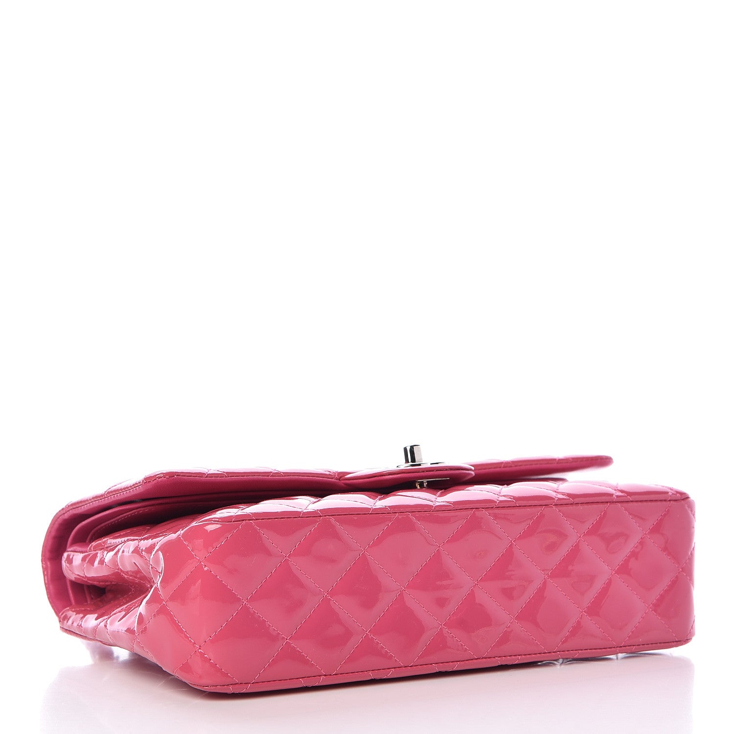 Chanel Patent Quilted Medium Double Flap Fuchsia 4 of 12