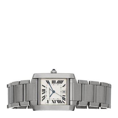 Cartier Stainless Steel 28mm Tank Francaise Automatic Watch 2 of 5
