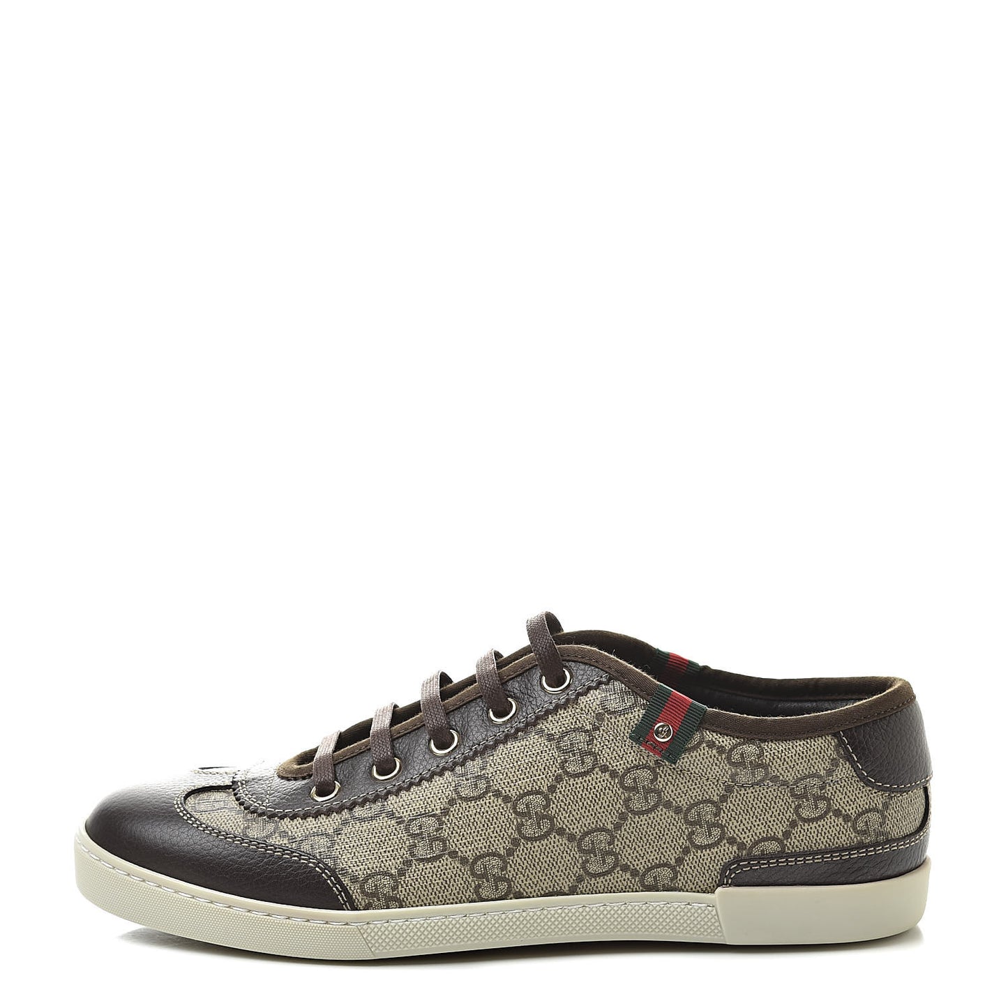 GG Supreme Monogram Low Top Sneakers 37 Brown