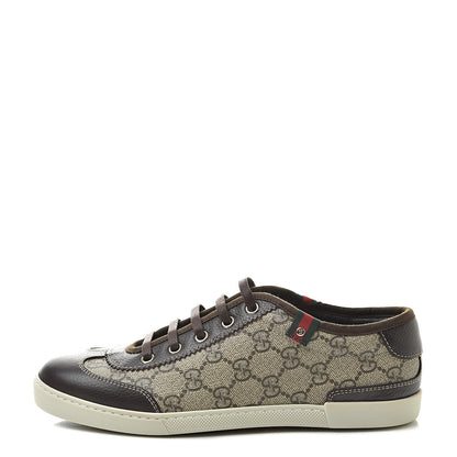 Gucci GG Supreme Monogram Low Top Sneakers 37 Brown 1 of 9