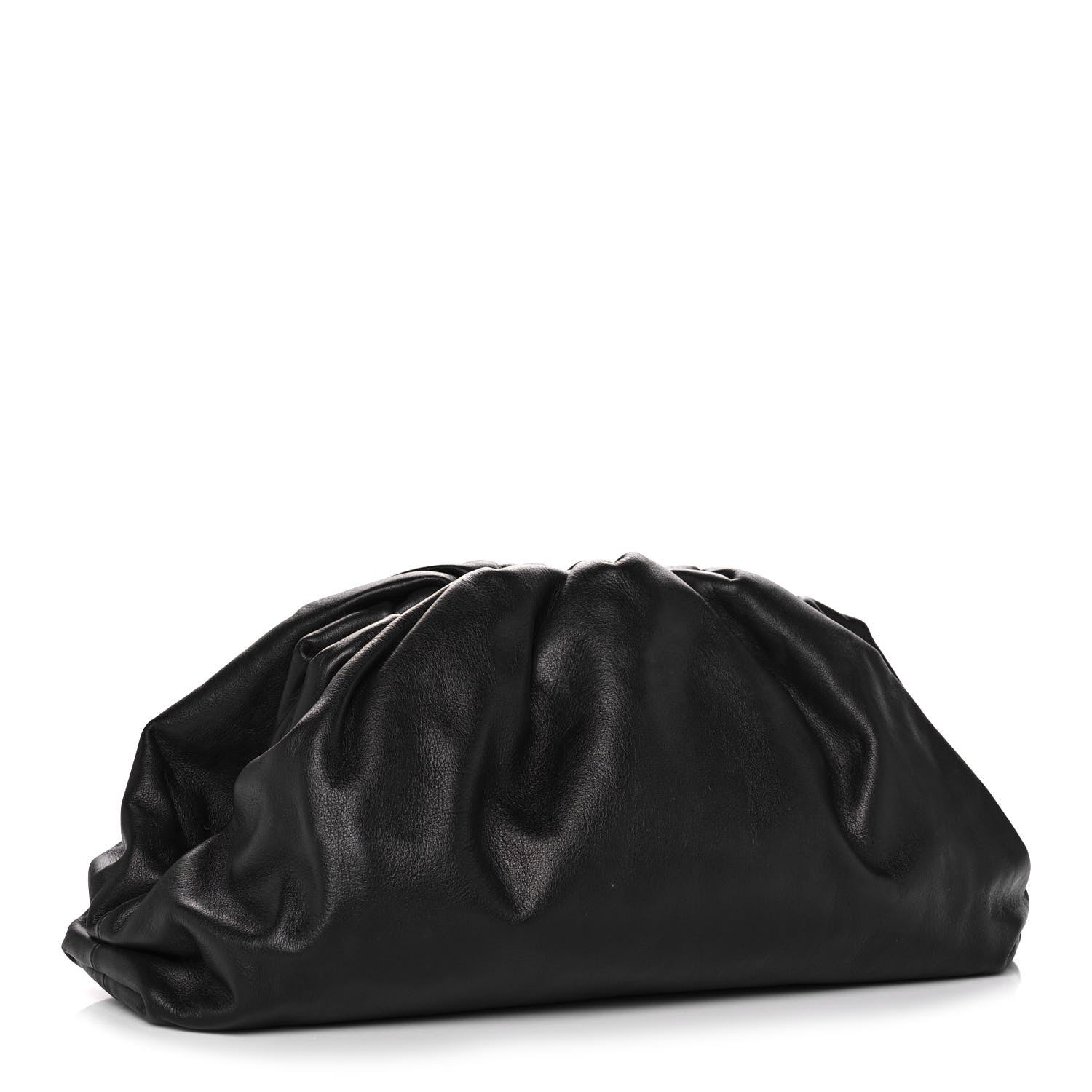 Bottega Veneta Smooth Butter Calf The Pouch Oversized Clutch Black 3 of 13