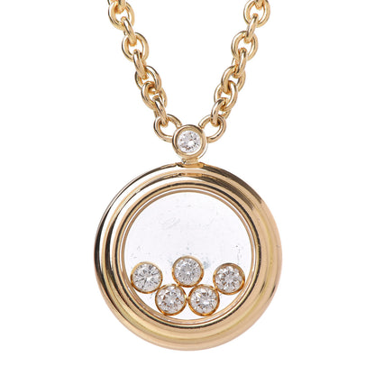 Chopard 18K Yellow Gold 5 Happy Diamonds Pendant Necklace 4 of 6