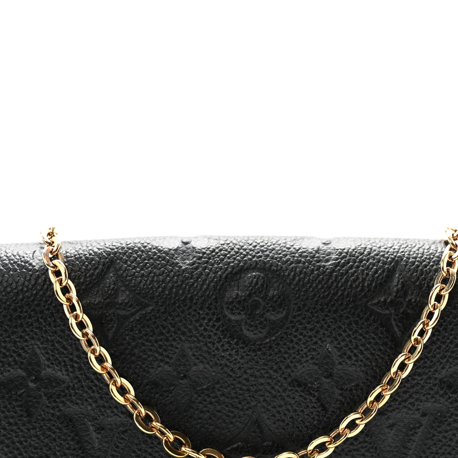 Louis Vuitton Empreinte Pochette Felicie Chain Wallet Black 7 of 9
