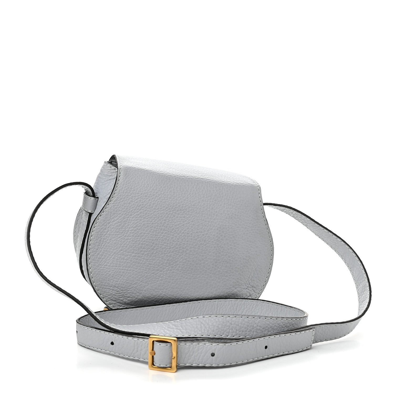 Chloe Calfskin Mini Marcie Round Crossbody Bag Light Cloud 3 of 10