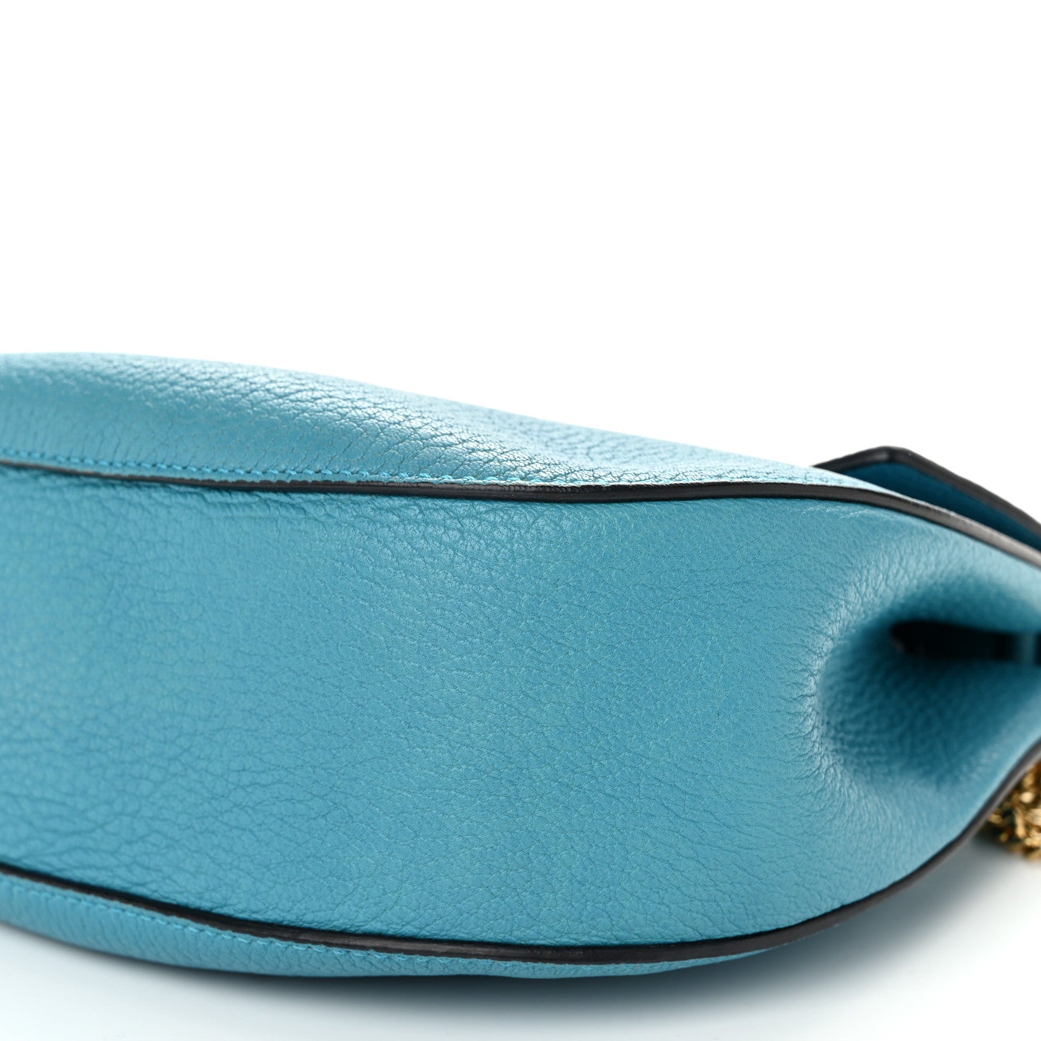 Chloe Grained Lambskin Drew Shoulder Bag Sky Blue 10 of 11