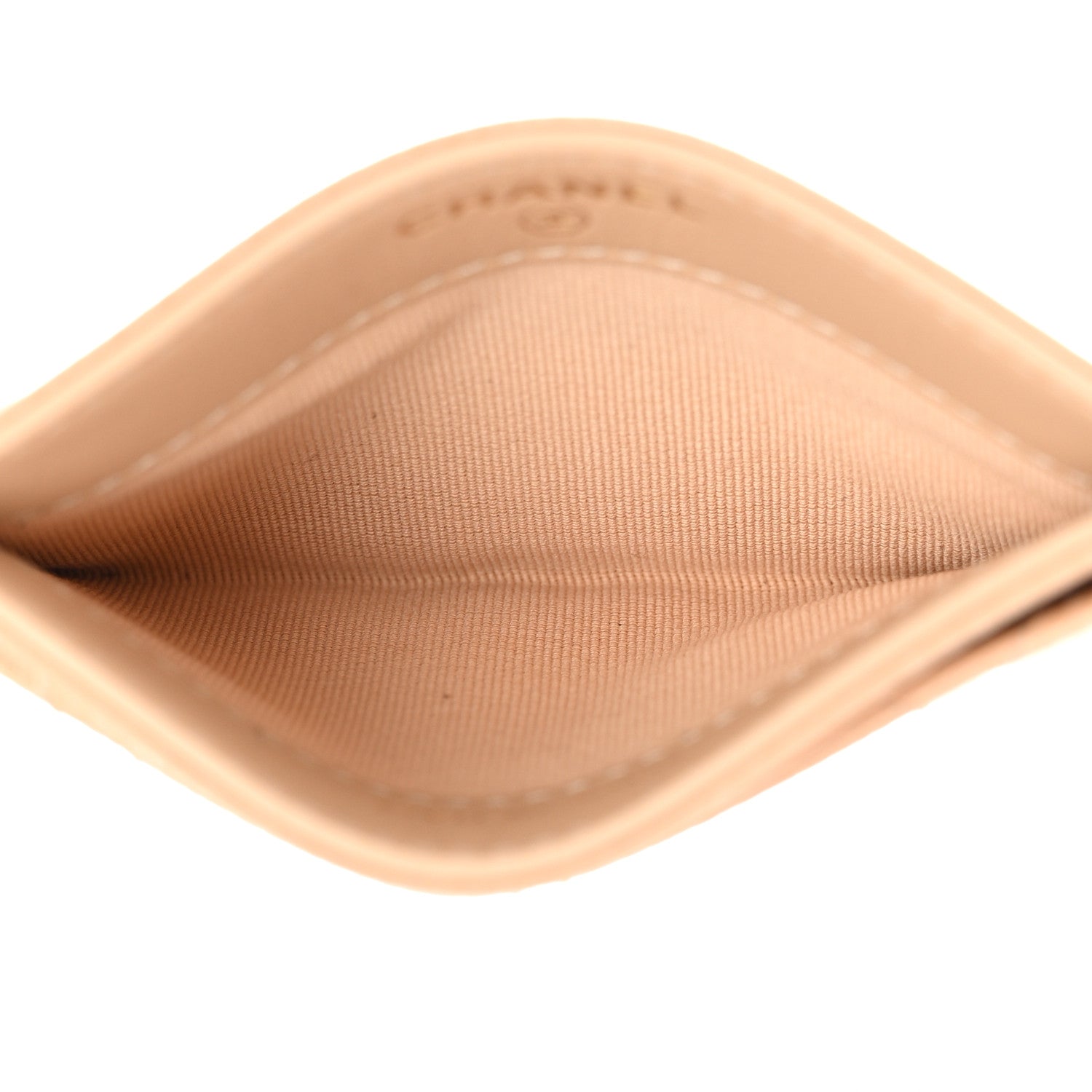 Chanel Caviar Quilted Card Holder Light Beige 5 of 8